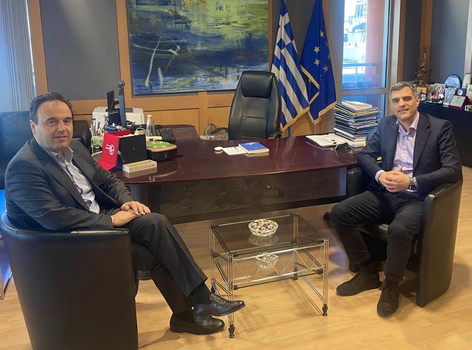 Συνάντηση Ανδρέα Τσώκου με τον Υπουργό Ψηφιακής Διακυβέρνησης Δημήτρη Παπαστεργίου